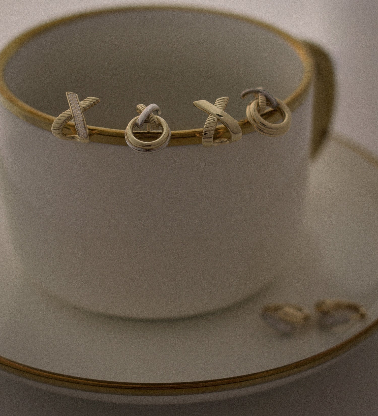 Kinn - Two Toned X Earrings