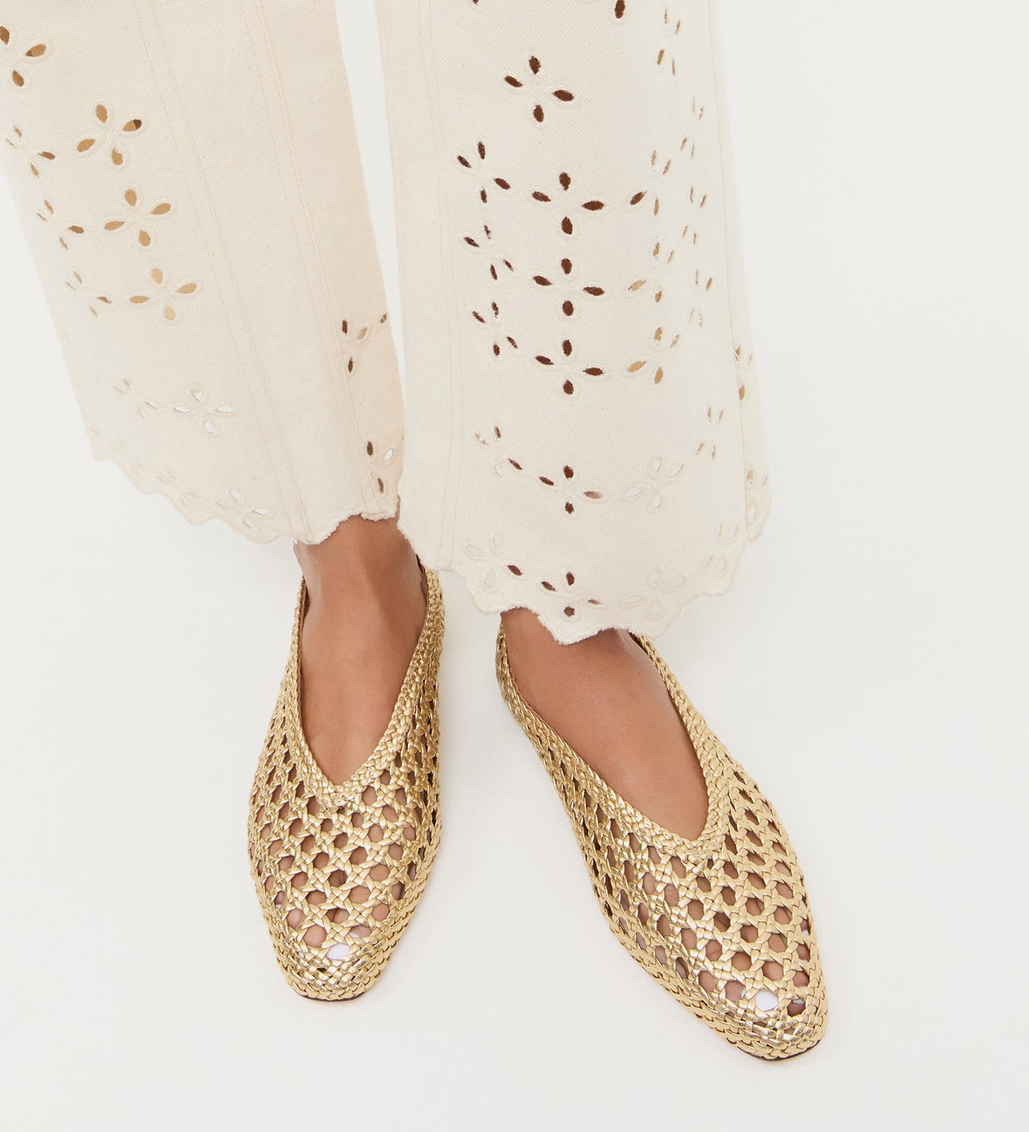Loeffler Randall - Emery Gold Ballet Flat