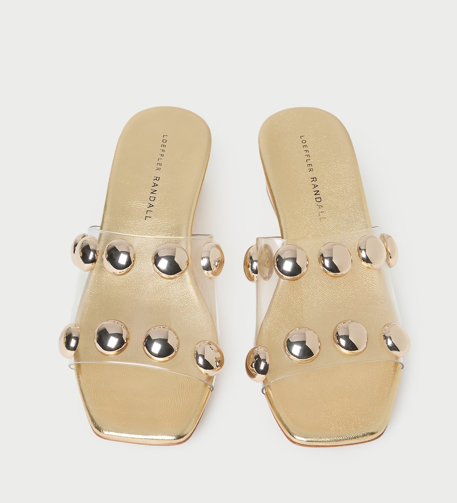 Loeffler Randall - Enya Gold/Champagne Studded Wedge