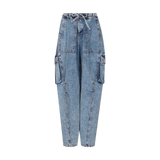 Alaïa - Denim Cargo Pants