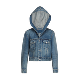 Alaïa - Hooded Trucker Jacket Denim