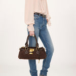 Paddington bag in suede leather