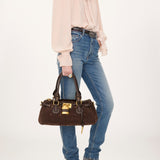 Paddington bag in suede leather