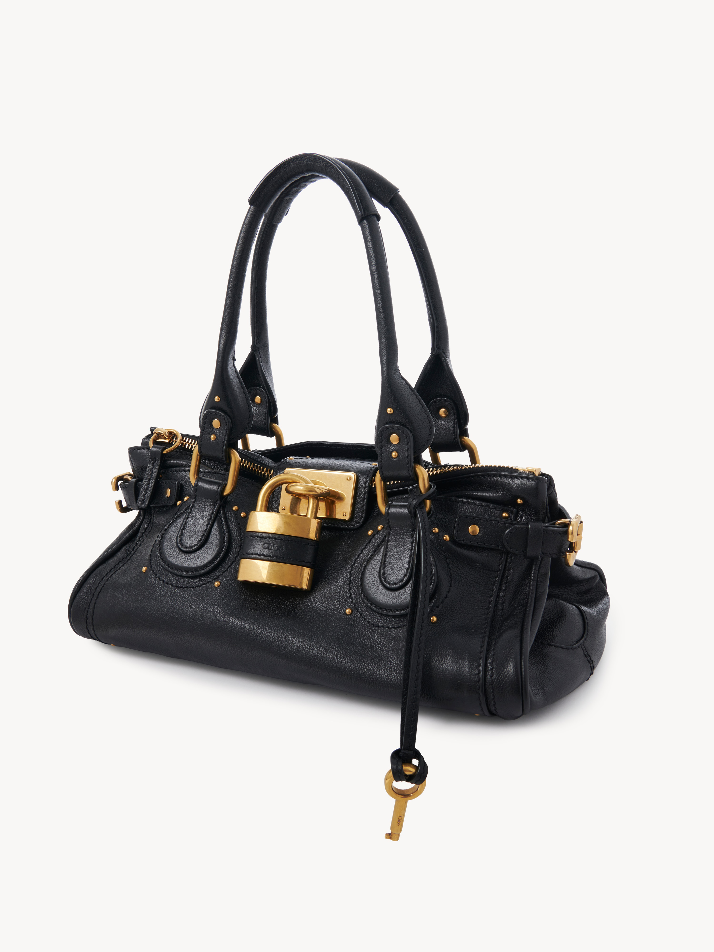 Chloé - Paddington bag in grained leather Black