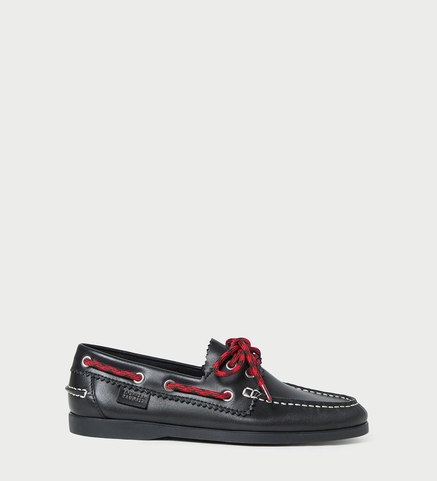 Loeffler Randall - Franco Black Leather Boat Shoe