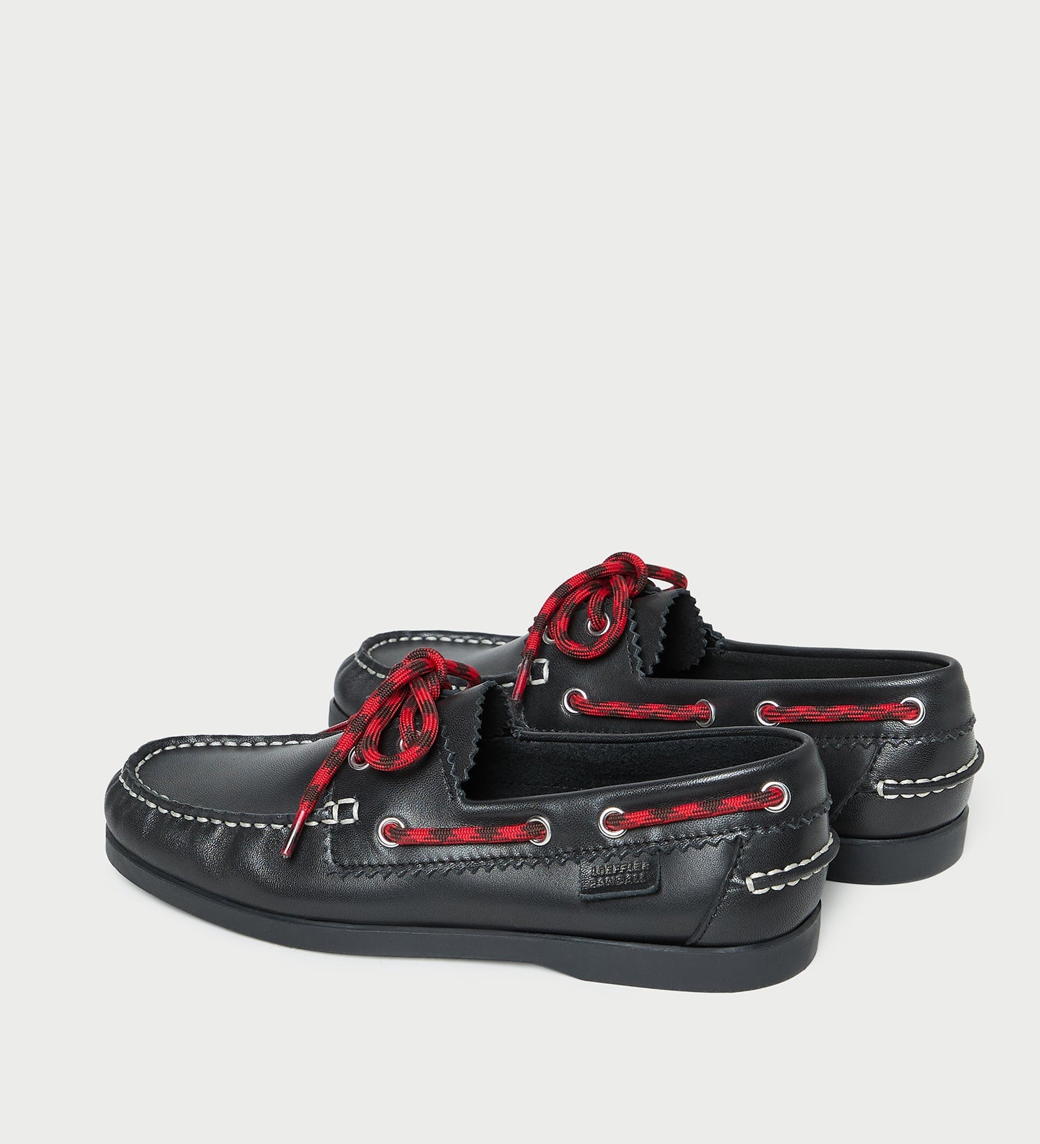 Loeffler Randall - Franco Black Leather Boat Shoe