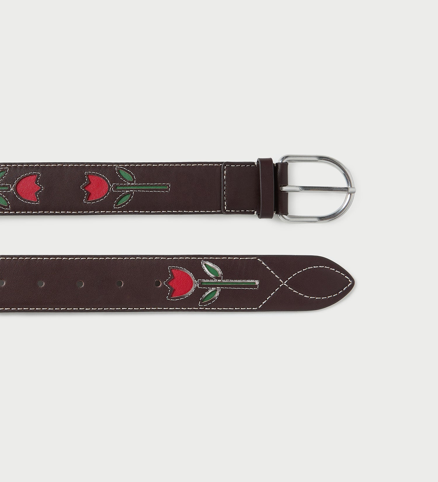 Loeffler Randall - Gage Espresso Western Belt