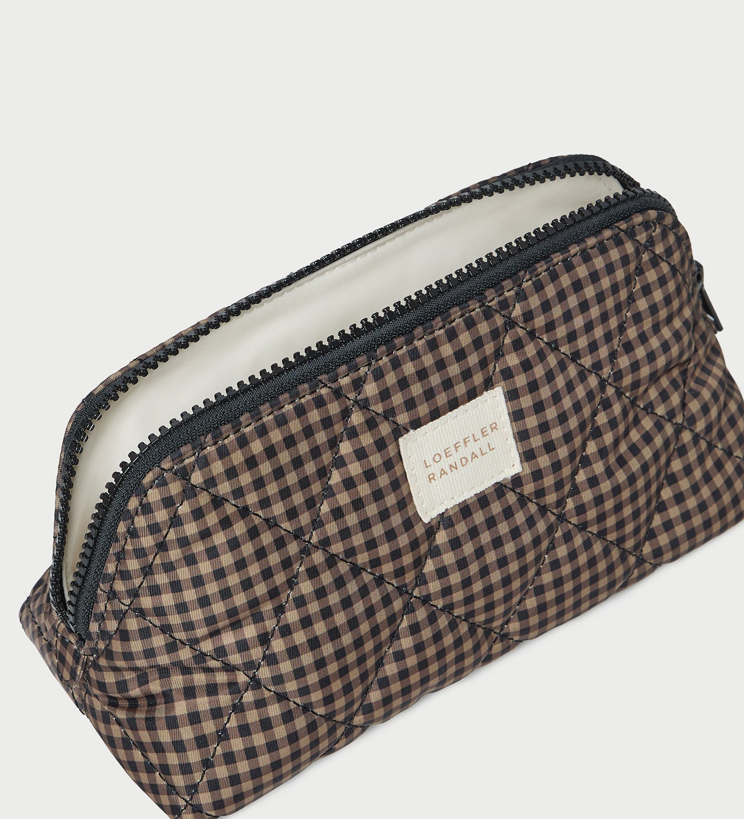 Loeffler Randall - Georgette Brown/Black Check Mini Cosmetic Pouch