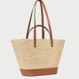 Loeffler Randall - Granger Natural/Cognac Straw Tote
