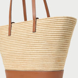 Loeffler Randall - Granger Natural/Cognac Straw Tote