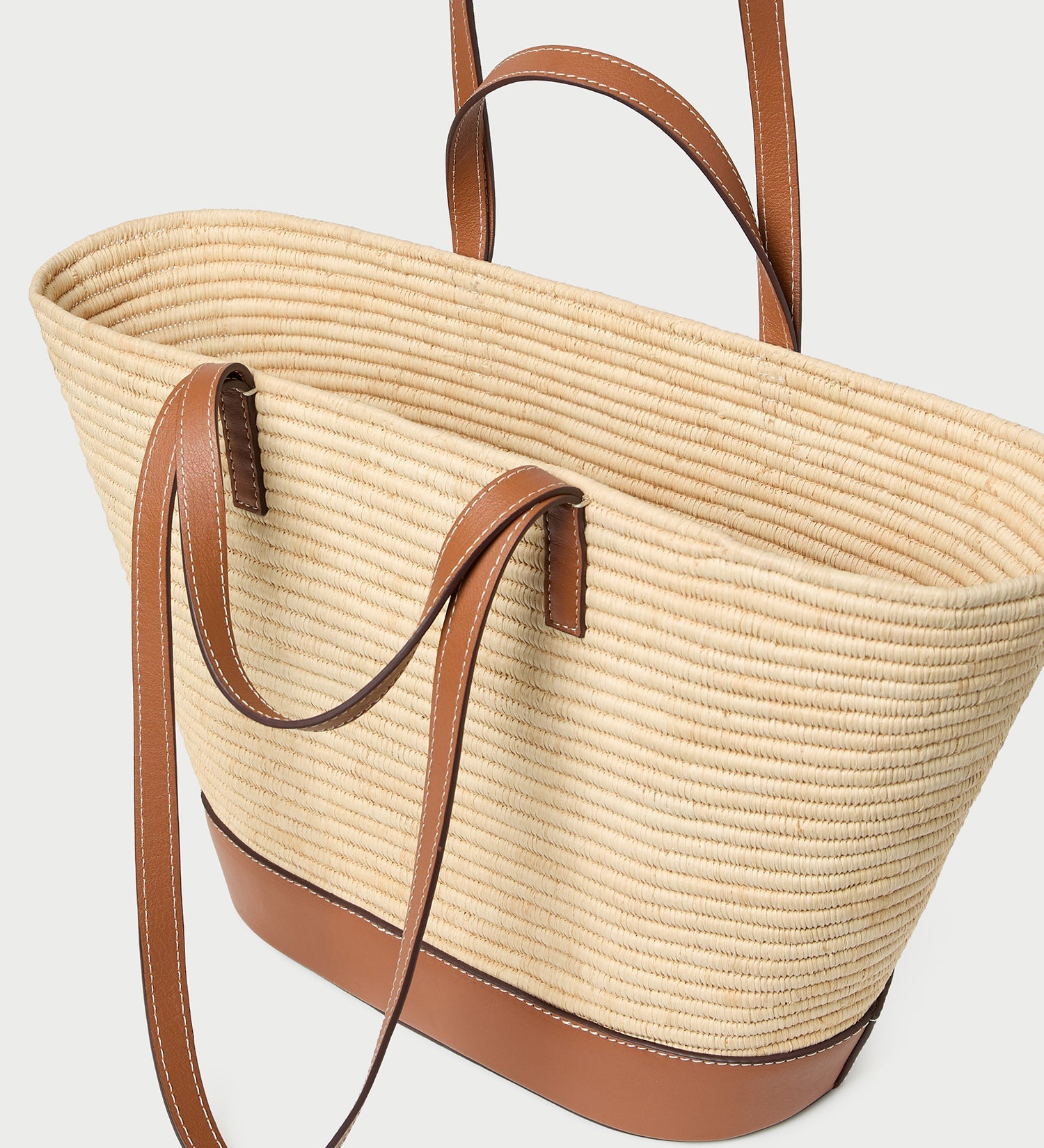 Loeffler Randall - Granger Natural/Cognac Straw Tote