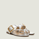 Veronica Beard - Salva Metallic Crisscross Sandal