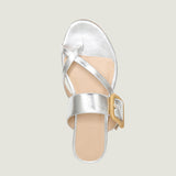 Veronica Beard - Salva Metallic Crisscross Sandal