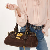 Paddington bag in suede leather