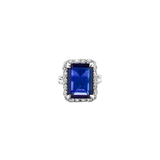 Dorsey - HASTINGS, LAB BLUE SAPPHIRE RING, SILVER
