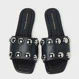 Loeffler Randall - Hayes Black/Silver Studded Sandal