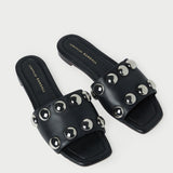 Loeffler Randall - Hayes Black/Silver Studded Sandal
