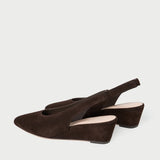 Loeffler Randall - Hyla Brown Suede Slingback Wedge