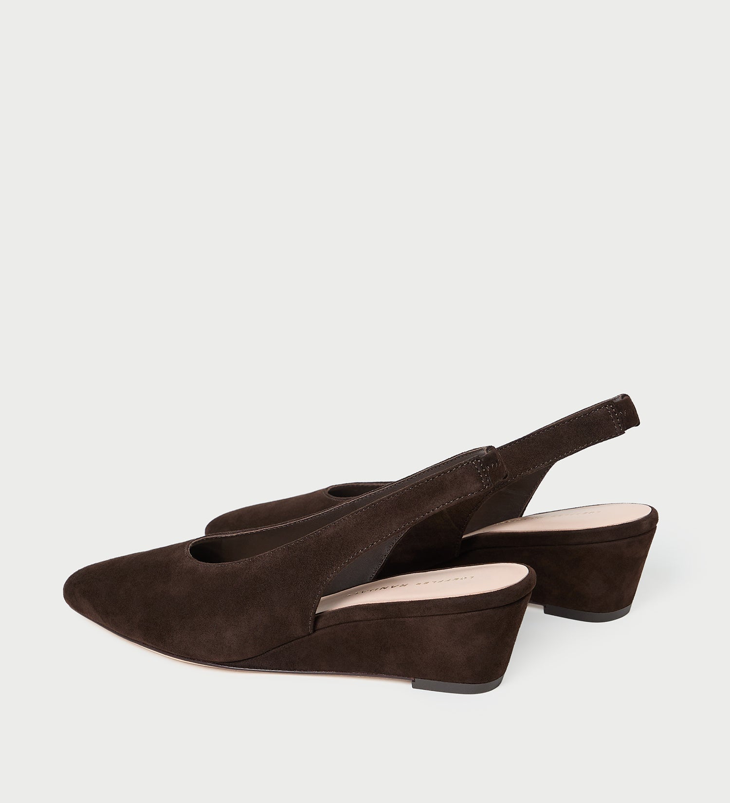 Loeffler Randall - Hyla Brown Suede Slingback Wedge