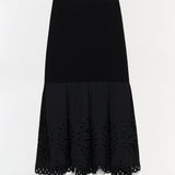 Simkhai - Eveletta Embroidered Knit Midi Skirt
