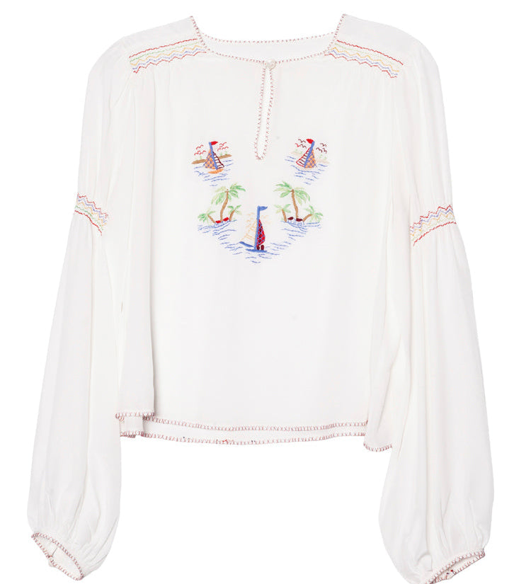 Ciao Lucia - Danita Souvenir Silk Top