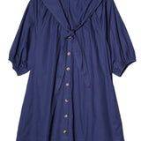 Ciao Lucia - Clara Midnight Cotton Poplin Dress