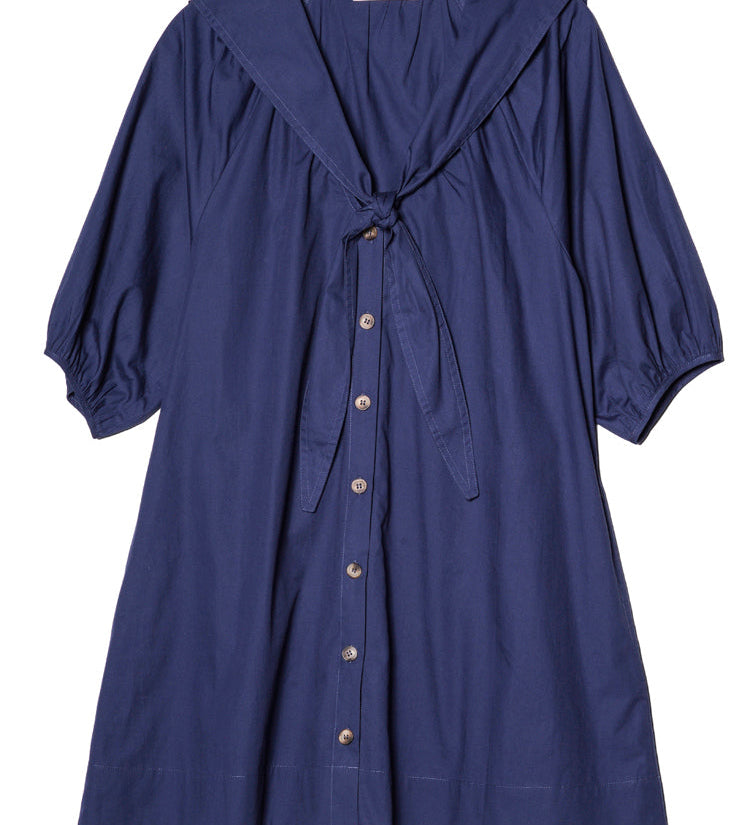 Ciao Lucia - Clara Midnight Cotton Poplin Dress