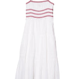 Ciao Lucia - Carolyne Floral Embroidered White Voile Dress