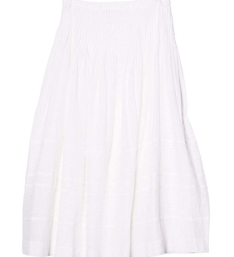 Ciao Lucia - Enika White Cotton Voile Skirt