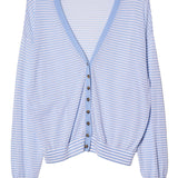 Ciao Lucia - Jorgie Periwinkle Sheer Knit Cardigan