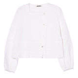 Ciao Lucia - Aldina White Cotton Voile Top