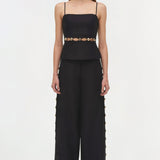 Simkhai - Cayman Studded Linen Wide Leg Pant