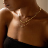 Kinn - Vote Nameplate Necklace Gold