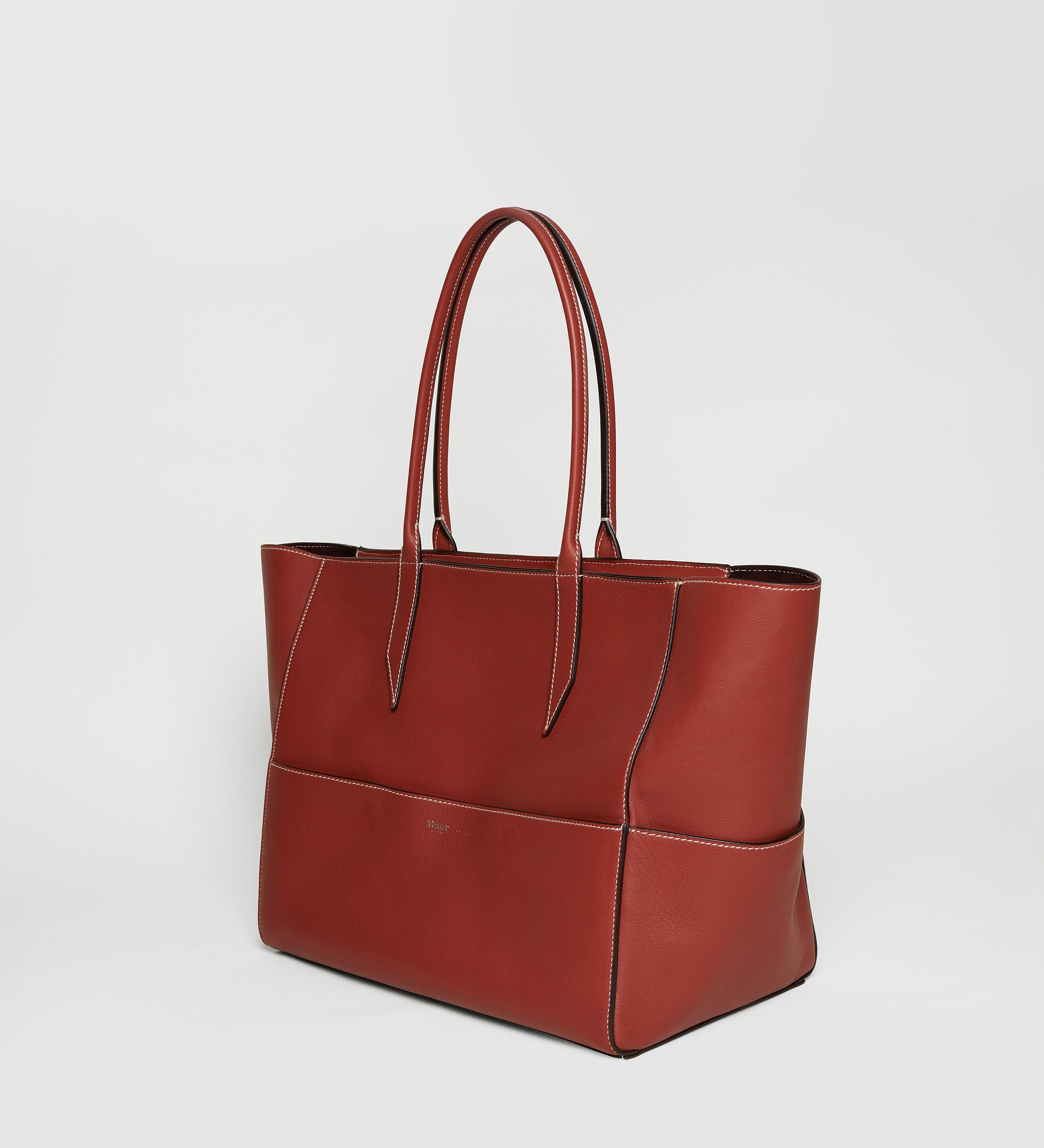 Metier - Incognito 36 Cabas Bag Smooth Calfskin Sienna
