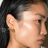 Dorsey - INÈS ASSCHER - CUT EARRINGS IN HONEY MOISSANITE, 18K GOLD VERMEIL