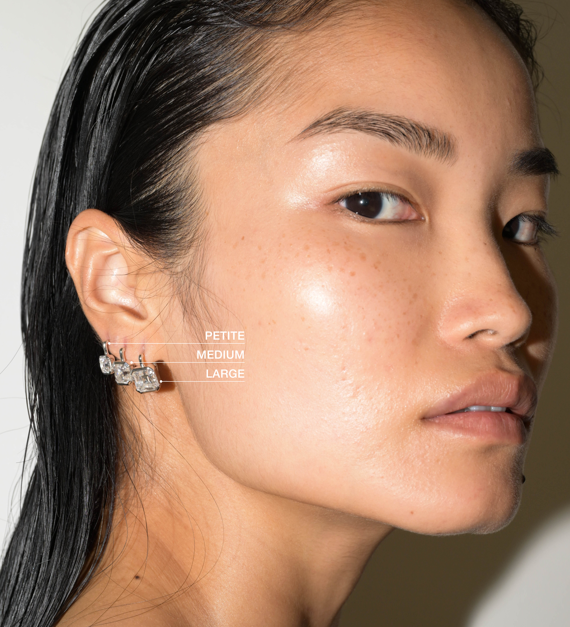 Dorsey - INÈS ASSCHER - CUT EARRINGS IN MOISSANITE, STERLING SILVER