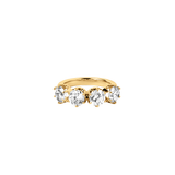 Dorsey - IRIS 4 - STONE PINKY RING IN MOISSANITE, 18K GOLD VERMEIL