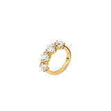 Dorsey - IRIS 4 - STONE PINKY RING IN MOISSANITE, 18K GOLD VERMEIL