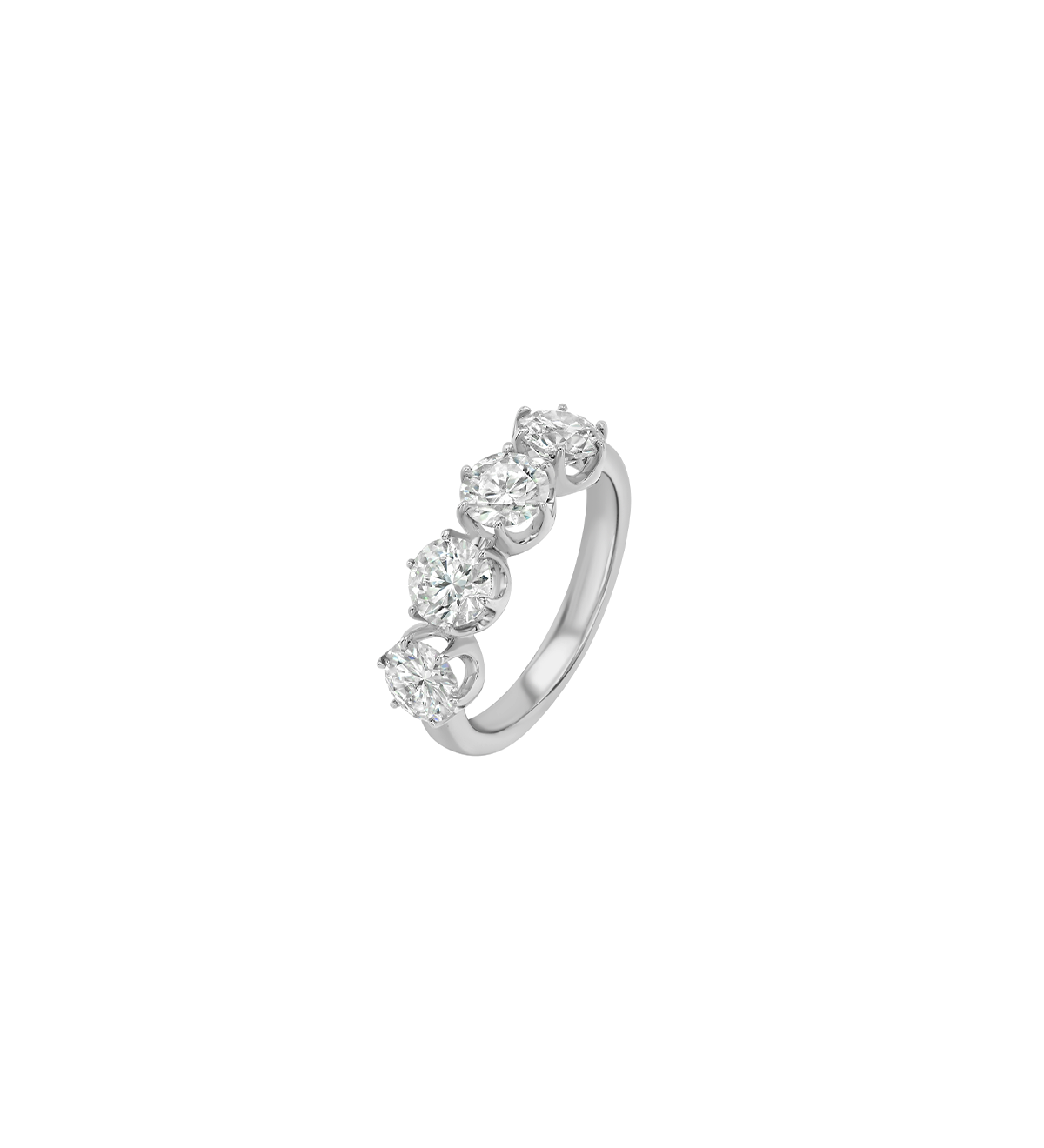 Dorsey - IRIS 4 - STONE PINKY RING IN MOISSANITE, STERLING SILVER