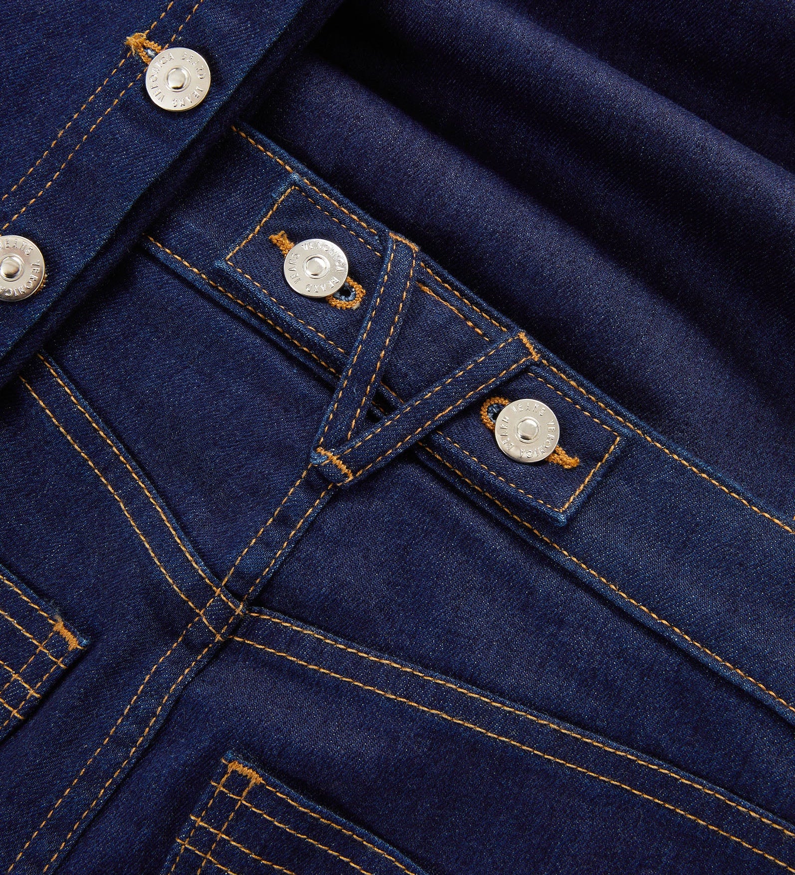 Veronica Beard - Crosbie Slim Wide - Leg Button - Seam Jean