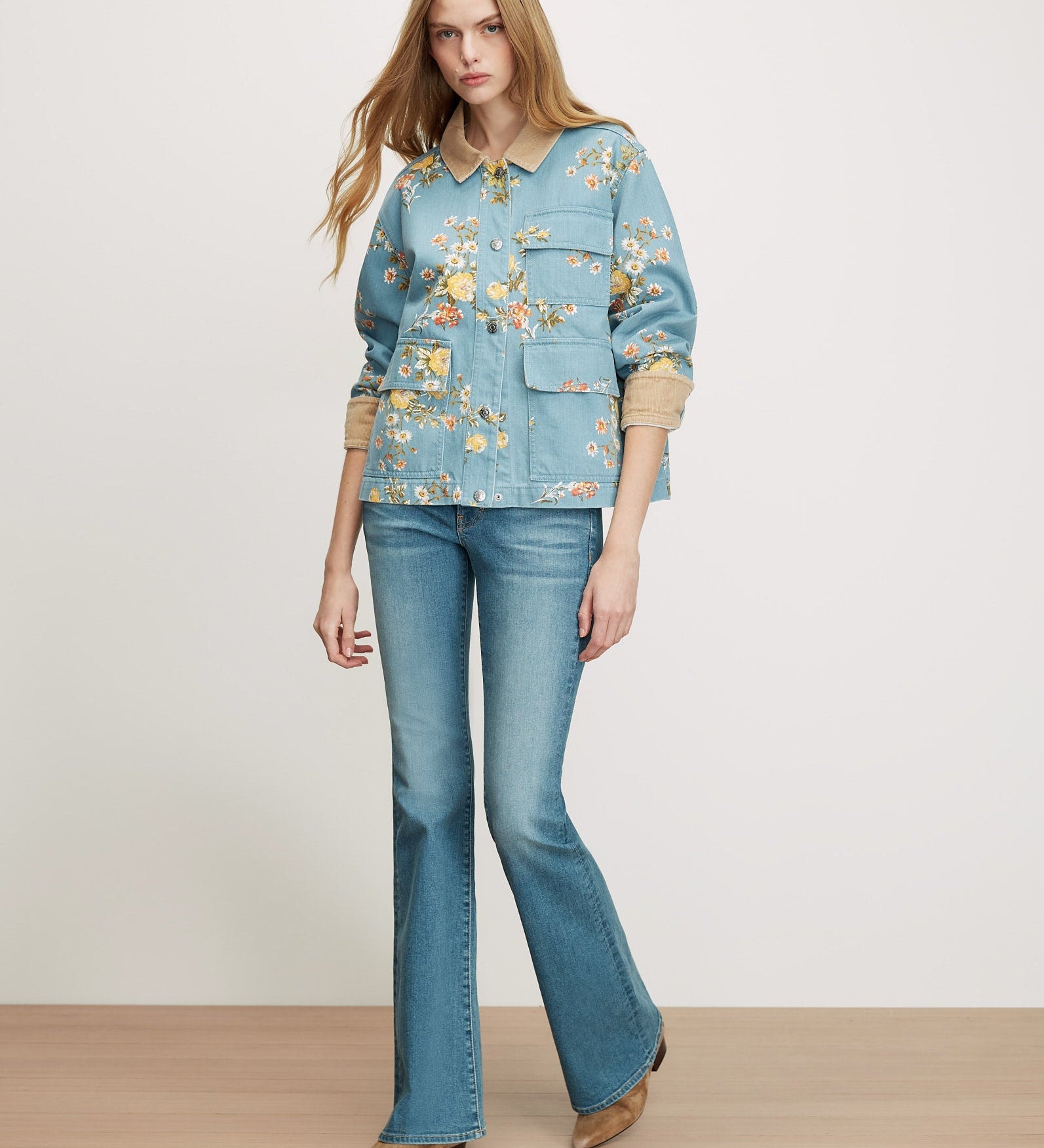 Veronica Beard - Leighton Floral Denim Jacket