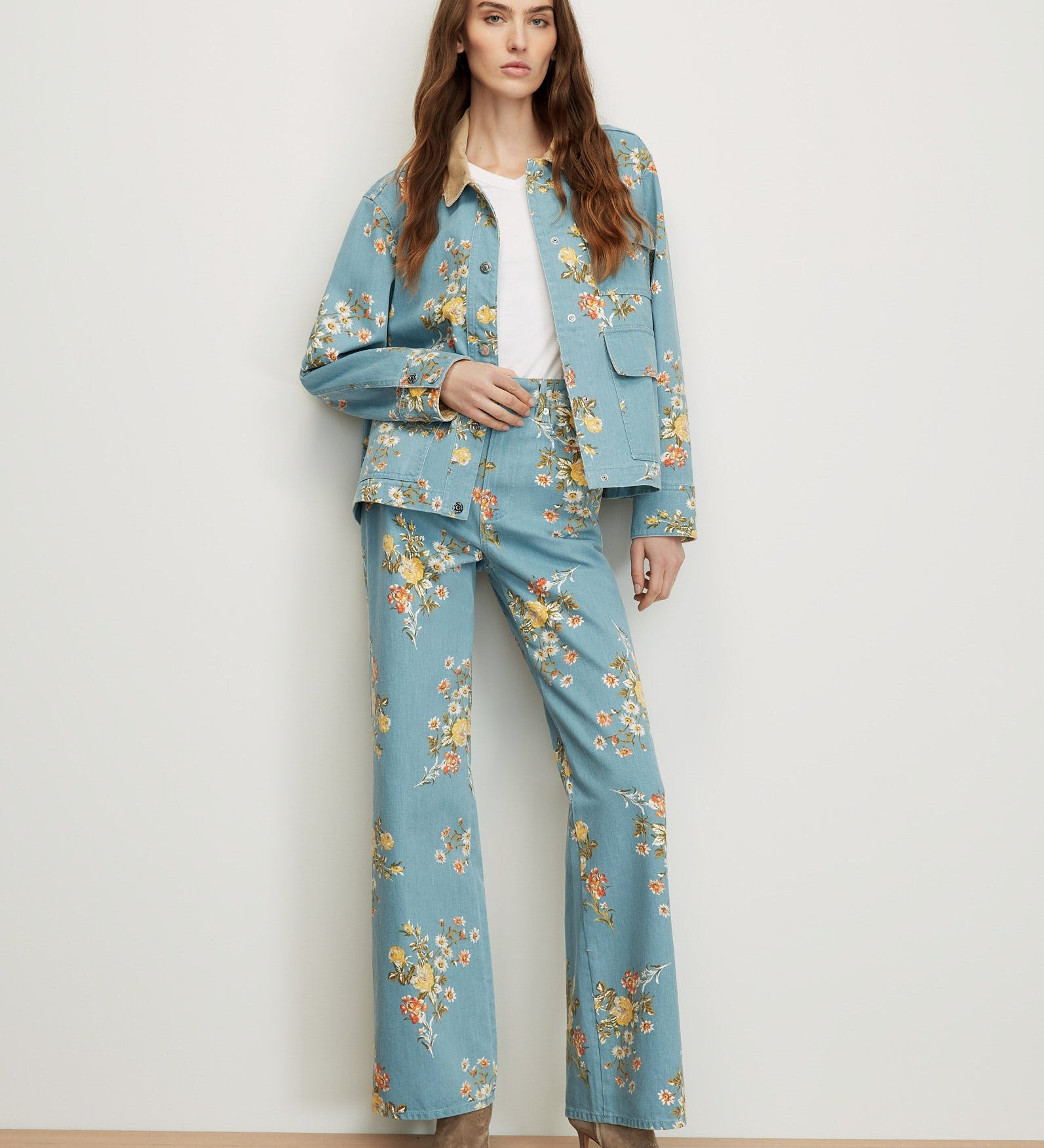Veronica Beard - Leighton Floral Denim Jacket