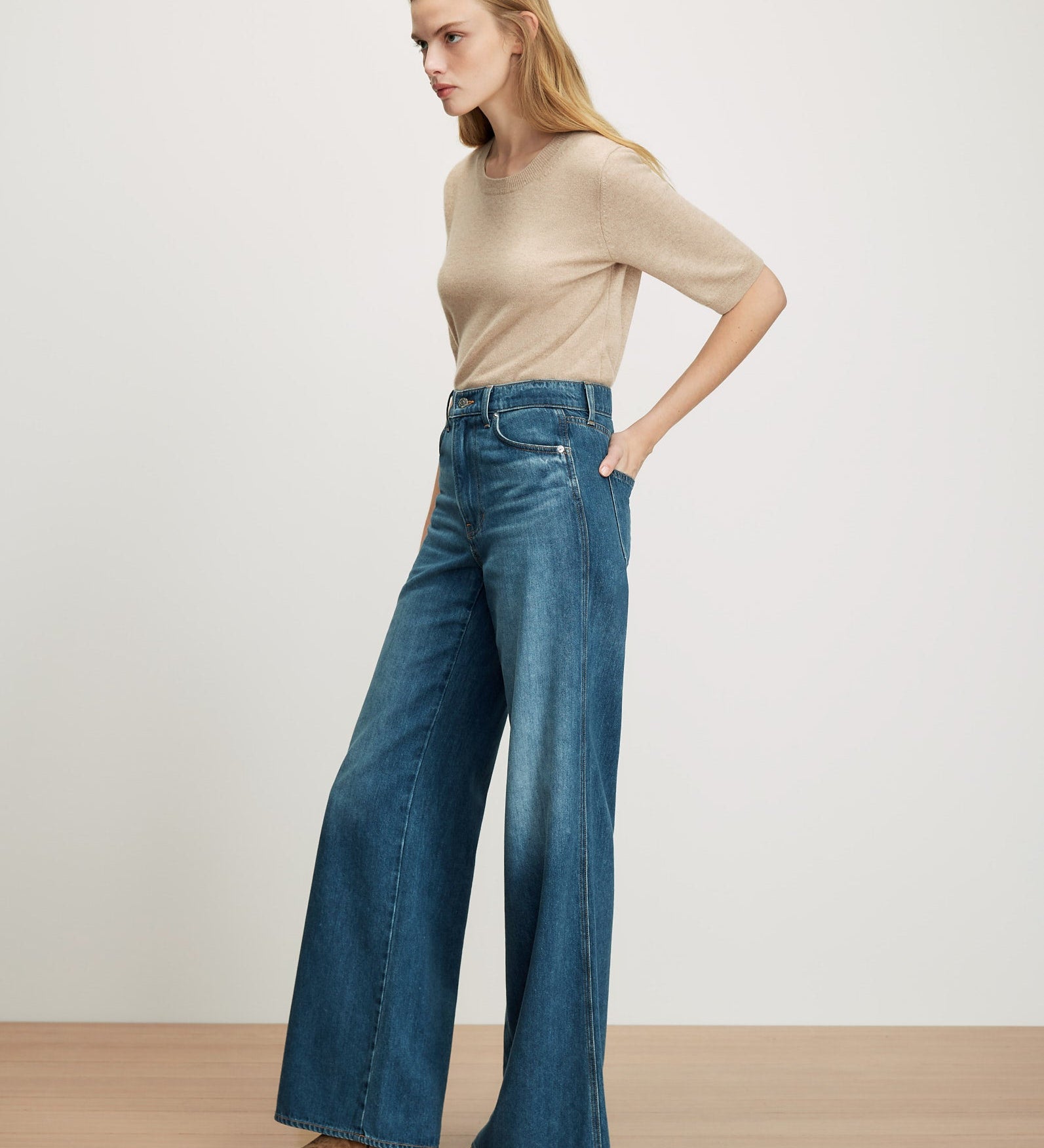 Veronica Beard - Kasey Wide - Leg Jean