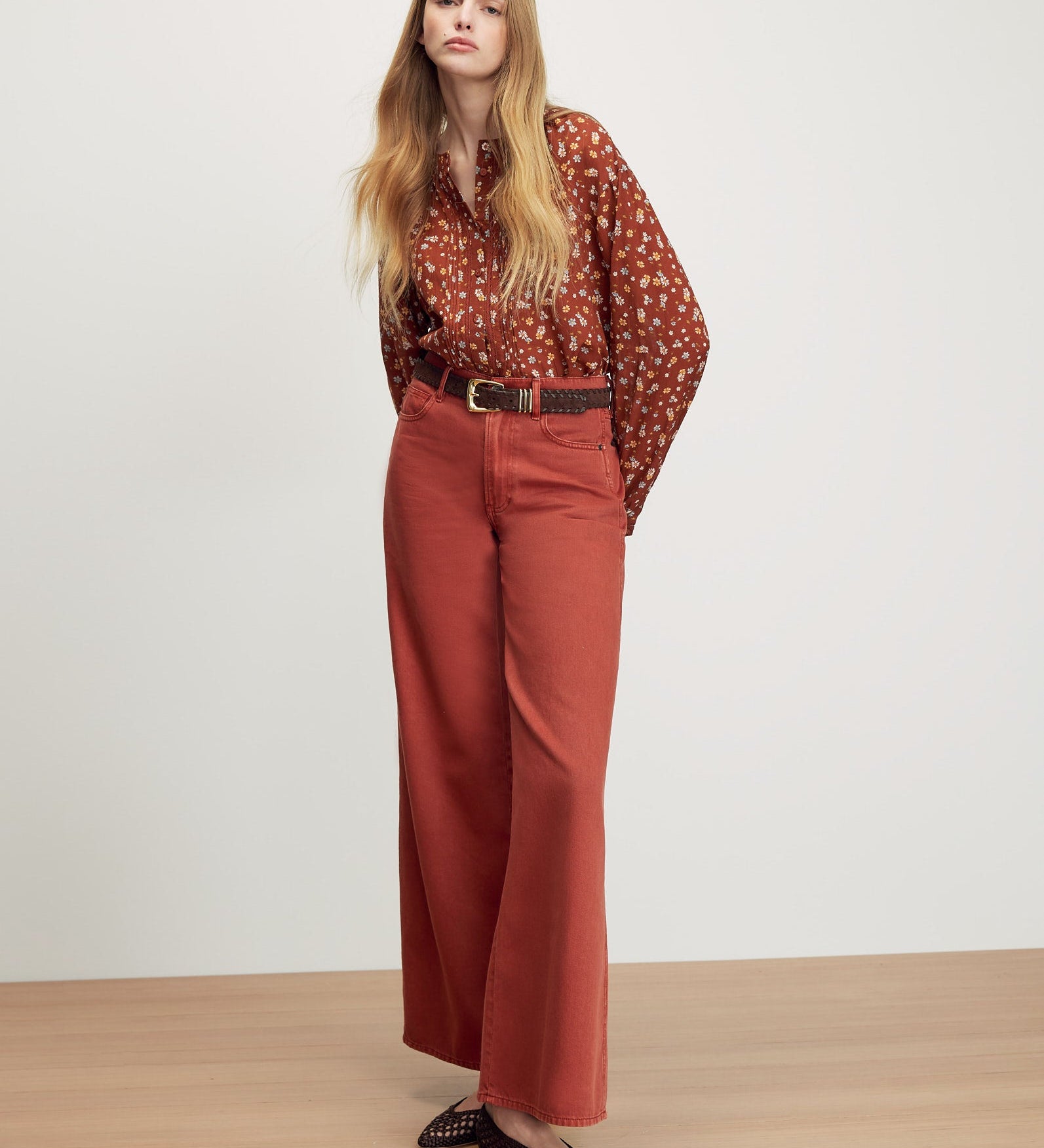 Veronica Beard - Lollie Floral Button - Down Blouse