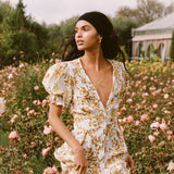 Faithfull - Goldie Floral Off White Rafa Midi Dress  - Final Sale