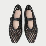 Loeffler Randall - Junia Black Mary Jane Flat