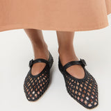Loeffler Randall - Junia Black Mary Jane Flat