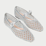 Loeffler Randall - Junia Silver Mary Jane Flat