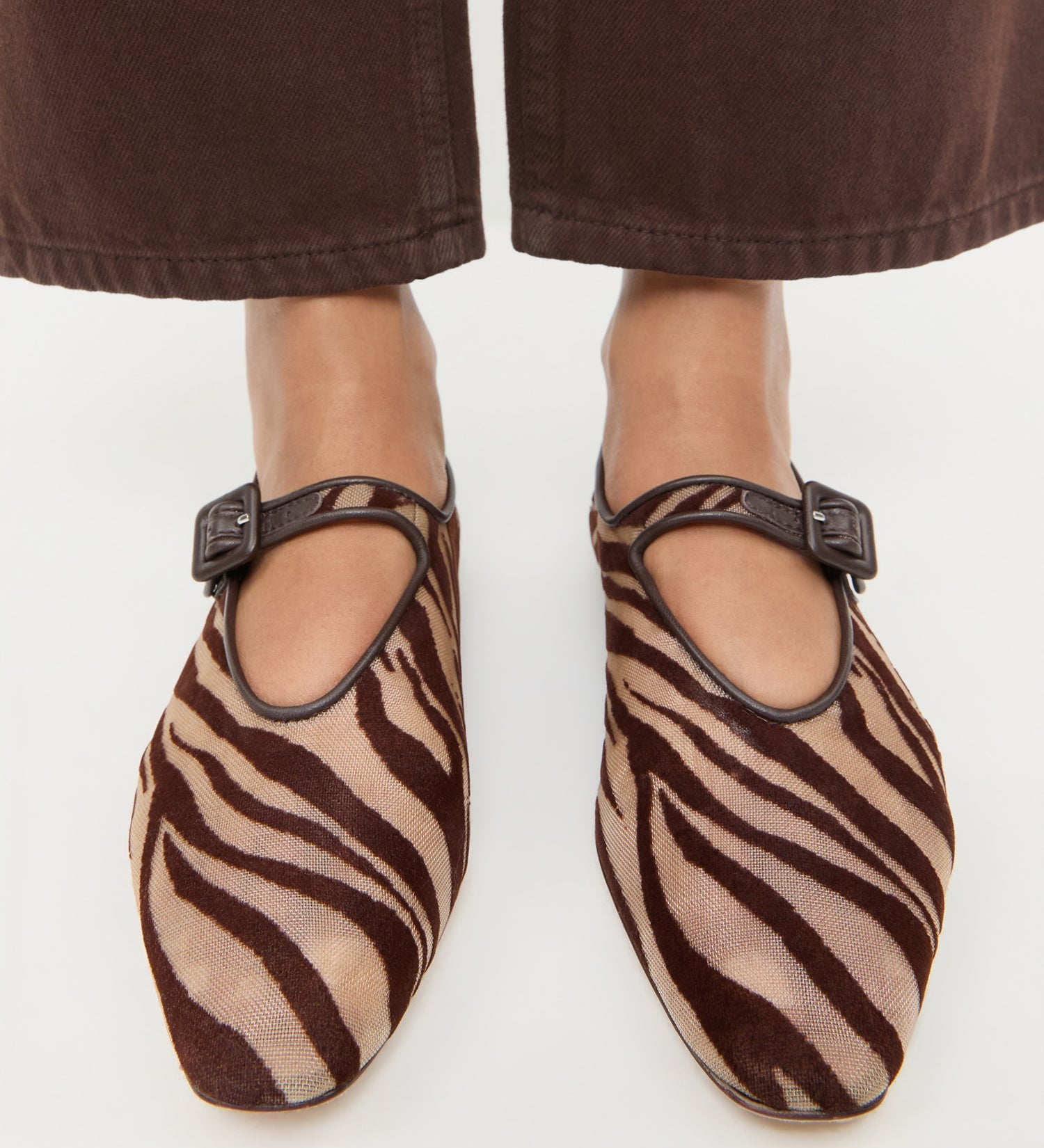 Loeffler Randall - Junia Zebra Mary Jane Flat