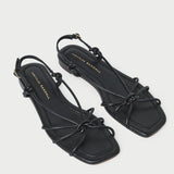 Loeffler Randall - Karly Black Leather Strappy Sandal